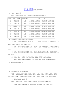 办公楼工程施工质量保证体系及保证措施