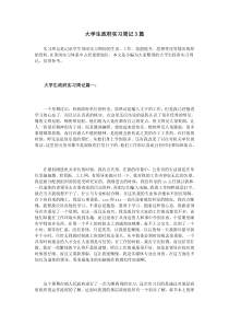 大学生政府实习周记3篇