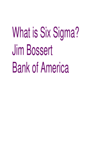 六西格玛管理(JimBossertBankofAmerica)