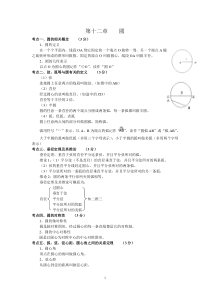 初中圆的考点讲解