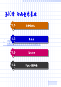 3ds Max2010 基础教程 第10章 动画制作基础