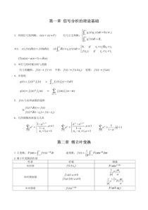 信号与系统-公式总结