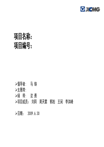 六西格玛项目模板参考(DMAIC)