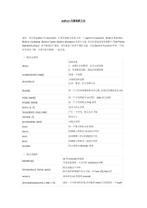 python内置函数大全
