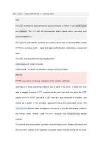 Python urllib2 ― extensible library for opening UR