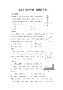 受力分析经典题型