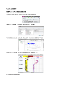 利用Pickett Plot确定饱和度参数(Techlog操作技巧)