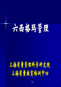 最新六西格玛管理导入