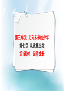 部编人教版九年级下册道德与法治优质课件：第七课-从这里出发