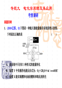 2011高考化学二轮专题复习与增分策略：电化学原理及其应用