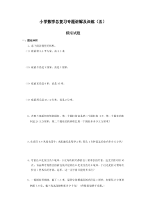 广州小升初总复习数学归类讲解及训练(含答案)5