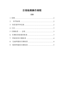 目视检测操作规程