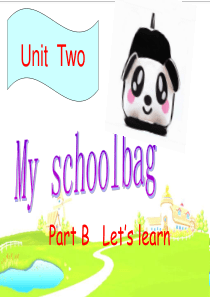 55新版小学英语PEP四上Unit2_My_Schoolbag_PartB_Lets_talk&le