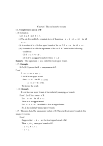 微积分讲义Chap 1 Completeness axiom of R