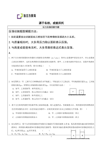 压力压强切割专题