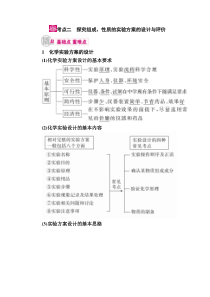 2018届高考化学知识点31-专题二十五实验方案的设计与评价-考点二探究组成性质的实验方案的设计与评