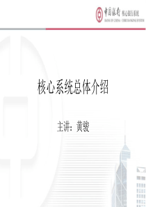 16中国银行核心系统总体介绍