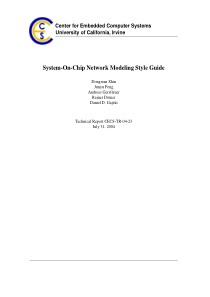 System-on-Chip Network Modeling Style Guide