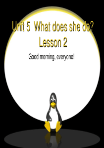 人教版小学英语六年级上册Unit 5 What does she do Lesson 2