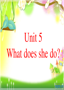 六年级上unit5 what does she do Part A lets talk &lets 