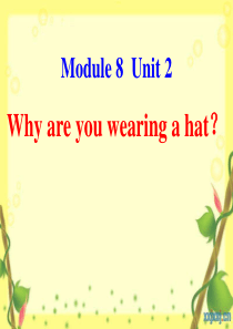 六年级下Module8 Unit2 Why are you wearing a hat？