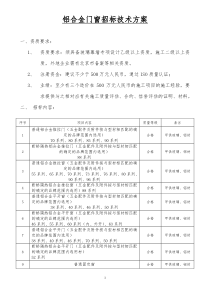 招标技术方案格式参考