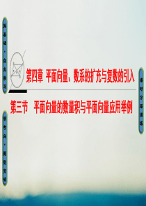 2018高考数学一轮复习第4章平面向量数系的扩充与复数的引入第3节平面向量的数量积与平面向量应用举例