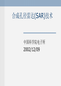 合成孔径雷达(SAR)技术