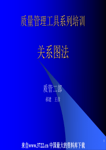 XX压缩机有限公司质量管理工具培训之关系图法（PPT 17页）