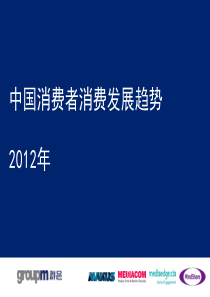 群邑 2012年最新消费者市场分析