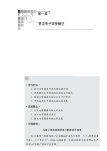 认识电子商务对现代物流的影响熟悉物流电子商务的类型与运作