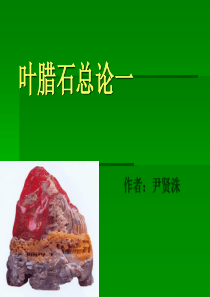 叶腊石总论1