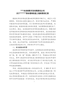 关于中心城区供水管网改造工程的情况汇报要点