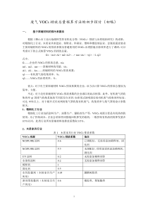 废气VOCs排放总量核算方法的初步探讨(初稿)