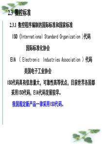 数控标准和指令代码