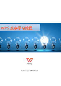 WPS-2016文字学习教程