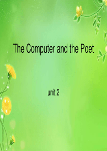 unit-2-The-computer-and-the-poet