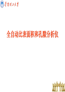 全自动比表面积与孔径分布仪