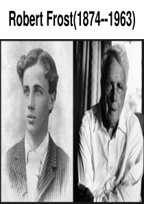 Robert Frost and  Ezra Pound the road not taken诗歌分