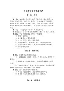 公司领导人员管理办法