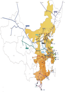 全国天然气管网分布形势图