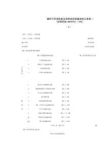 080404-2_通风与空调设备安装检验批质量验收记录表