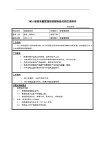 YMSJ集团质量管理部装配检验员岗位说明书