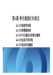 no4单片机的C51语言