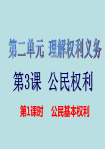 《公民基本权利》优秀课件