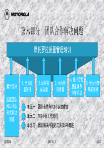 摩托罗拉质量管理培训-团队合作解决问题