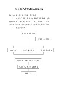 安全生产及文明施工组织设计