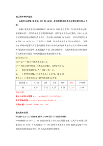 热水需求量及热水负荷计算