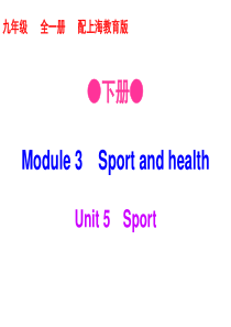 2018秋牛津深圳版(广州沈阳通用)九年级英语下册课件：Module-3-Unit-5(共71张PP