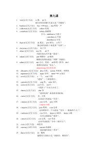 cir4超脑词汇(很有趣的记忆单词方法哦) 9第九课